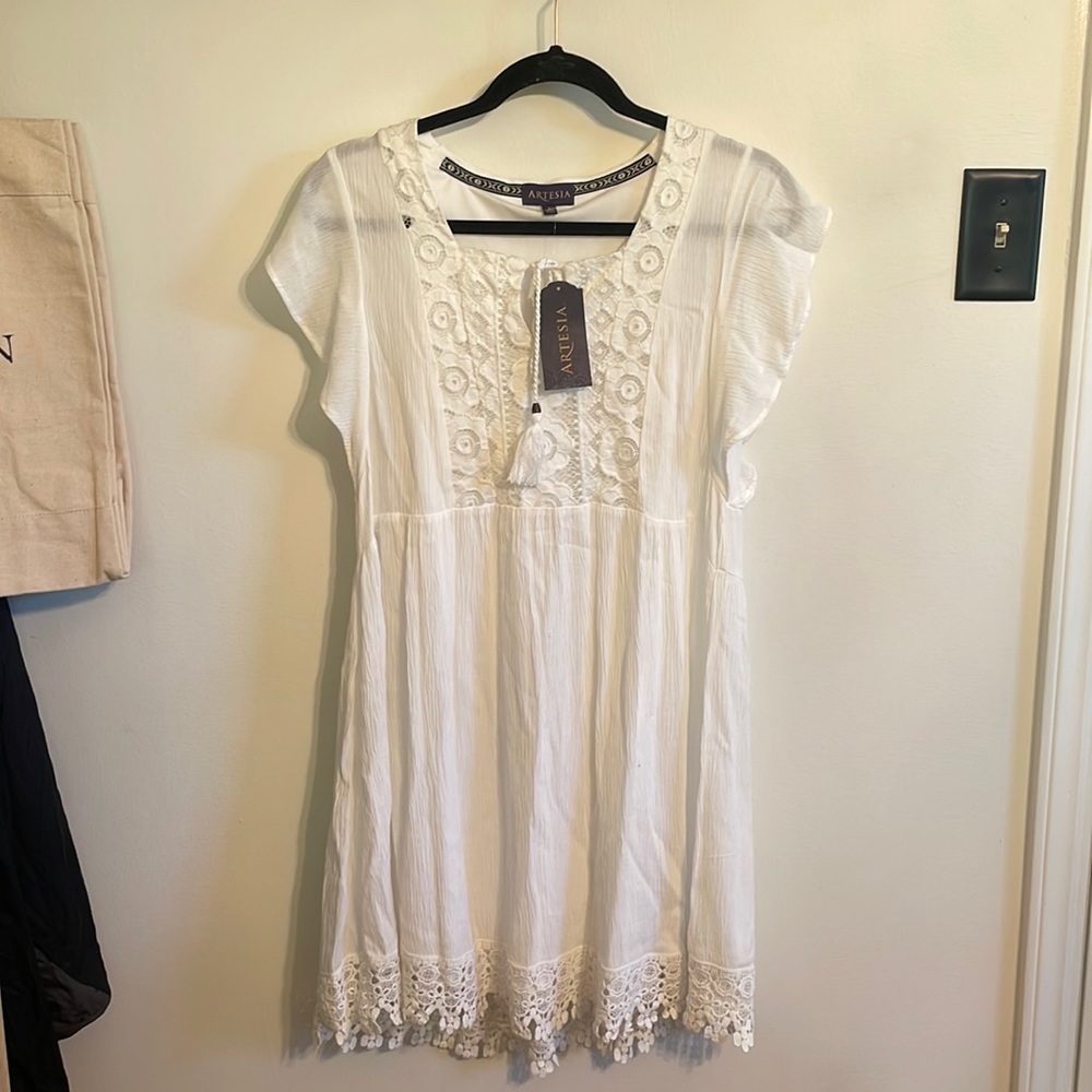 Boho White Dress